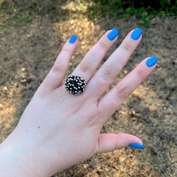 Artisan Silver Spike Ring - Picture 1 of 16